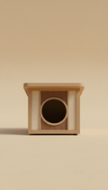 Flat-roof Dog House in Warm White